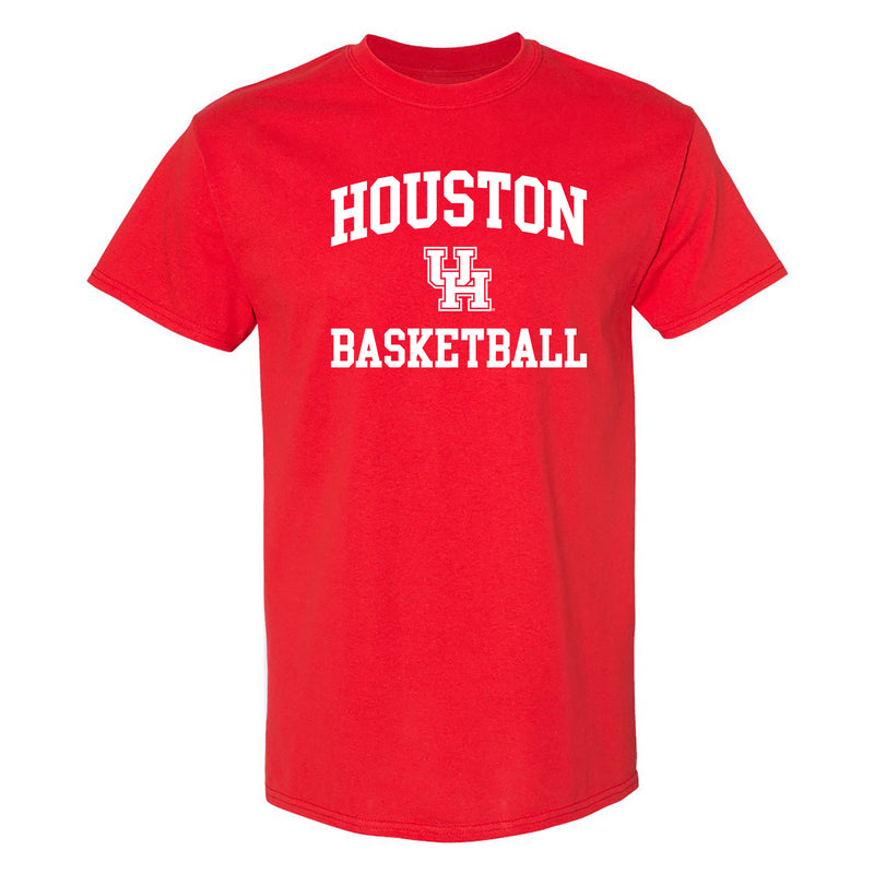 Houston Cougars Arch Logo Basketball T Shirt - Red