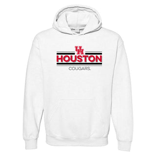 University of Houston Cougars Double Bar Logo Hoodie - White