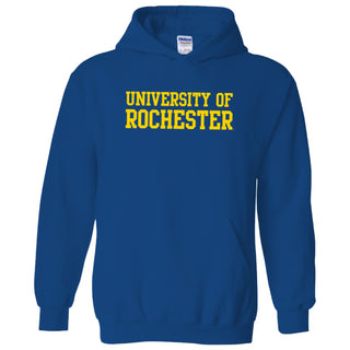 University of Rochester Yellowjackets Basic Block Heavy Blend Hoodie - Royal