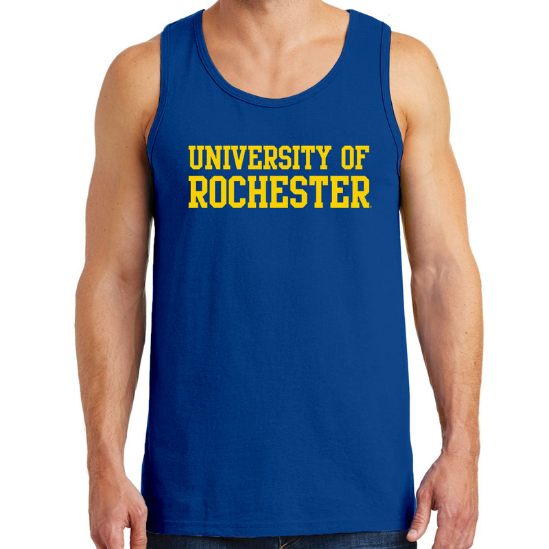 University of Rochester Yellowjackets Basic Block Tank Top - Royal