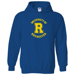 University of Rochester Yellowjackets Arch Logo Heavy Blend Hoodie - Royal