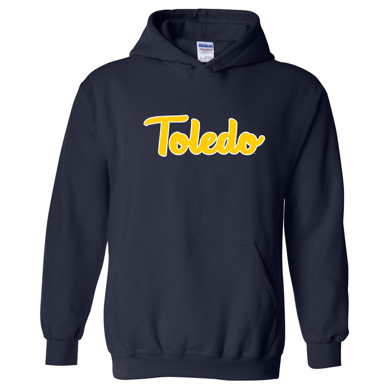 University of Toledo Rockets Basic Script Heavy Blend Hoodie - Navy