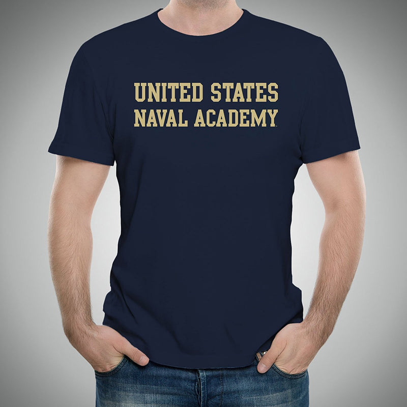 United States Naval Academy Midshipmen Basic Block Short Sleeve T-Shirt - Navy