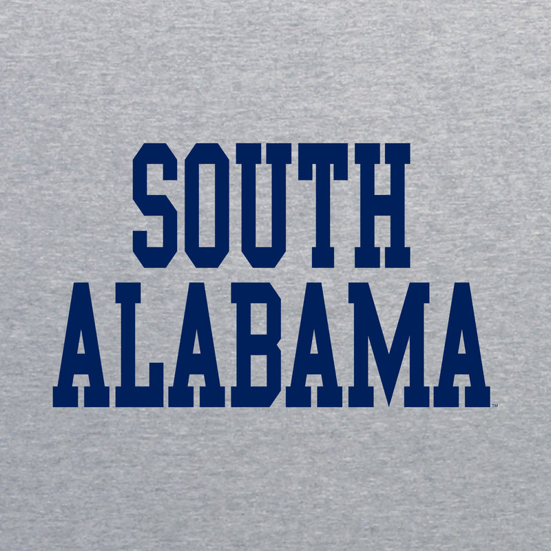 South Alabama Jaguars Basic Block T Shirt - Sport Grey