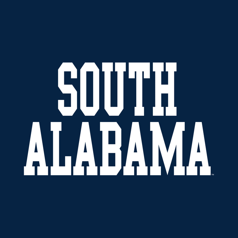 South Alabama Jaguars Basic Block Tank Top - Navy