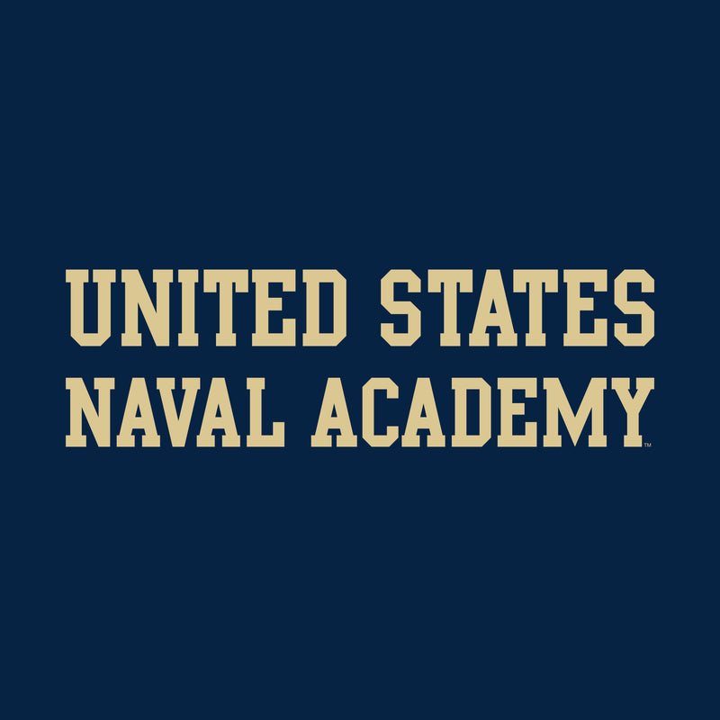 United States Naval Academy Midshipmen Basic Block Heavy Blend Crewneck - Navy