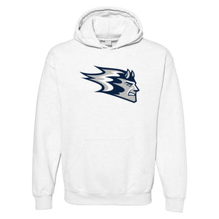 UW-Stout Primary Logo Hoodie - White