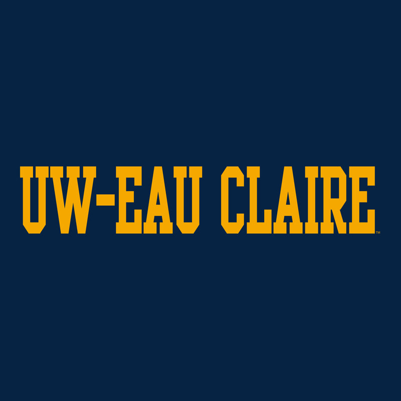 UW-Eau Claire Basic Block Long Sleeve - Navy