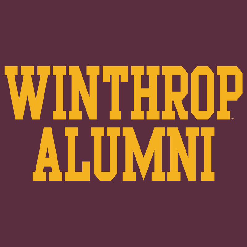 Winthrop University Eagles Alumni Basic Block Short Sleeve T Shirt - Maroon