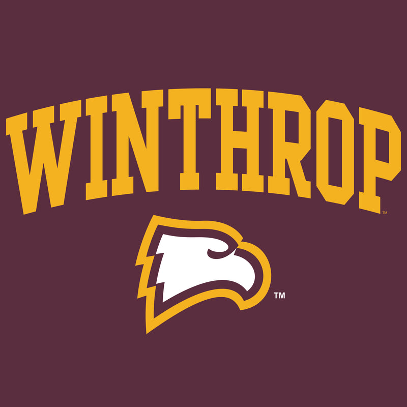 Winthrop University Eagles Arch Logo Youth Short Sleeve T Shirt - Maroon