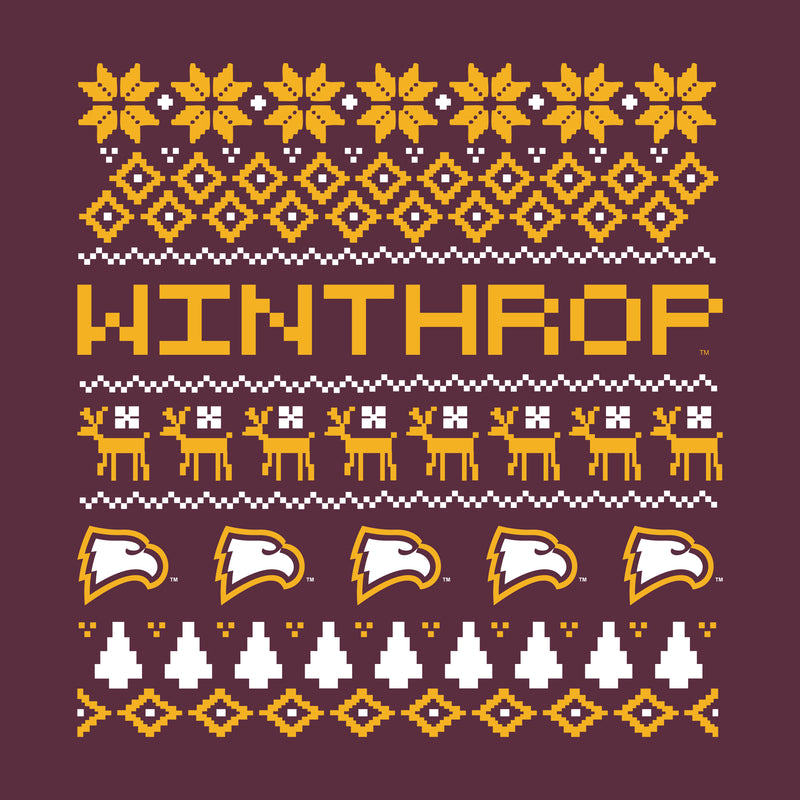 Winthrop Holiday Sweater Crewneck - Maroon