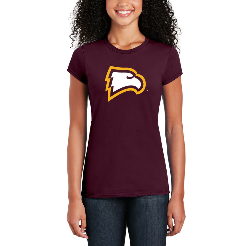 Winthrop University Eagles Primary Logo Womens Short Sleeve T Shirt - Maroon