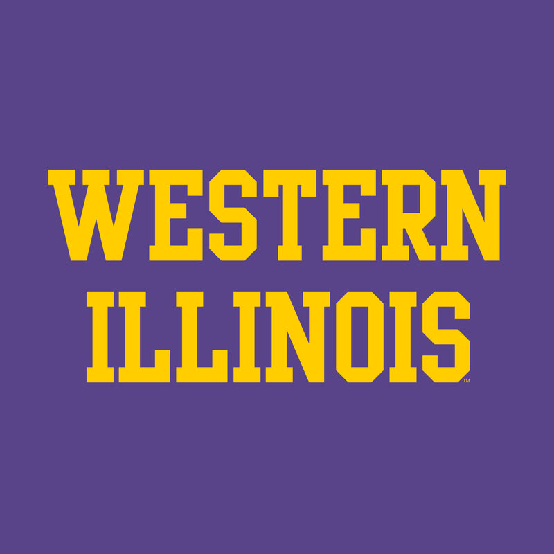 Western Illinois University Leathernecks Basic Block Youth Short Sleeve T Shirt - Purple