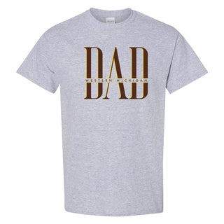 Western Michigan Classic Dad T-Shirt - Sport Grey