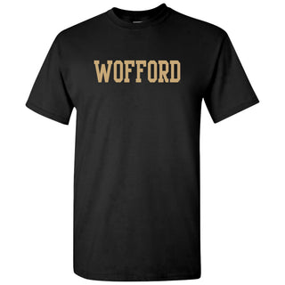 Wofford College Terriers Basic Block T Shirt - Black