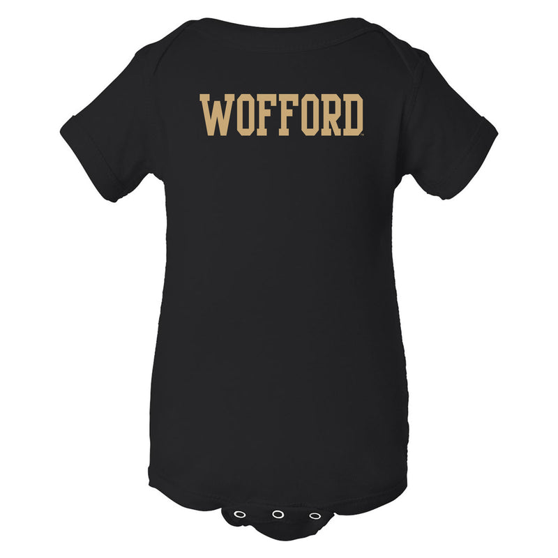 Wofford College Terriers Basic Block Infant Creeper - Black