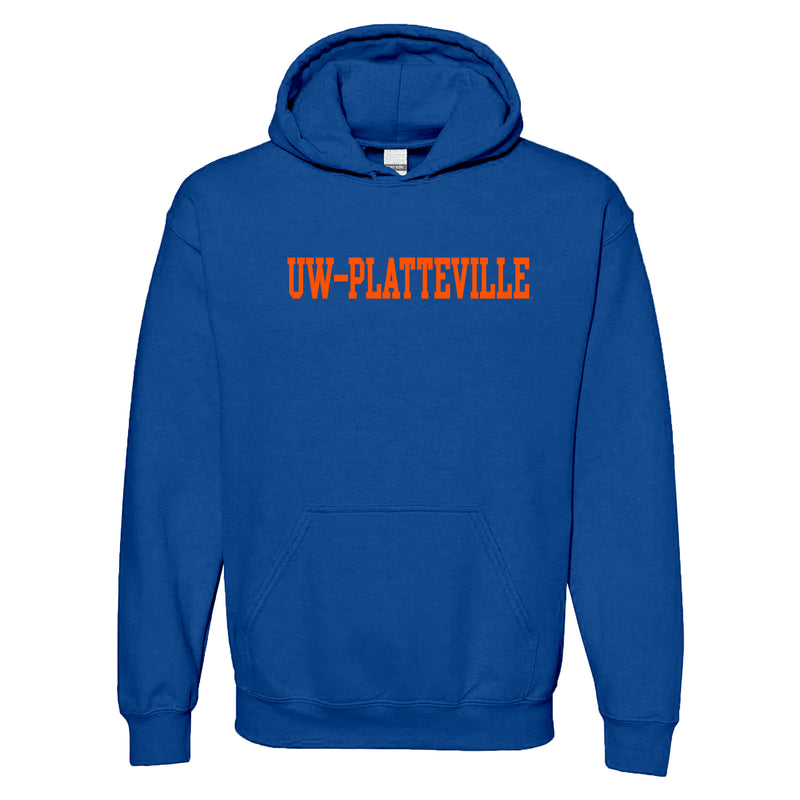 UW-Platteville Basic Block Hoodie - Royal