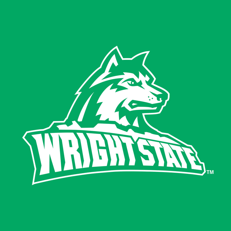 Wright State University Raiders Primary Logo Youth Short Sleeve T Shirt - Irish Green