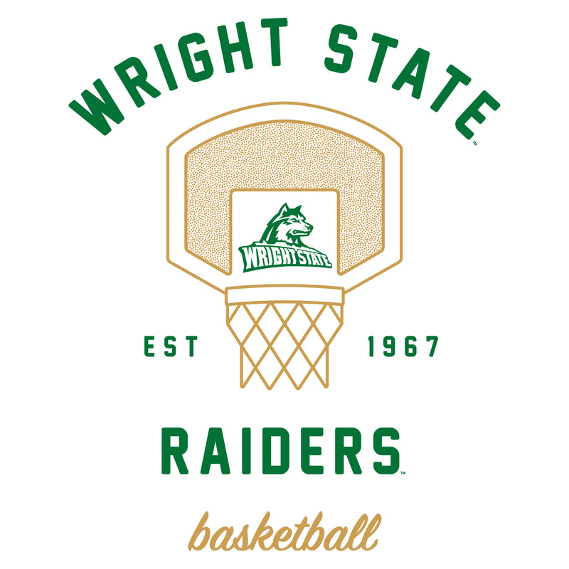 Wright State Raiders Basketball Net T Shirt - White