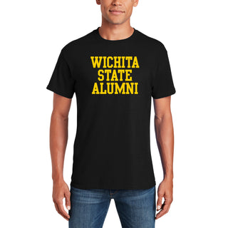 Wichita State University Shockers Alumni Block Short Sleeve T Shirt - Black