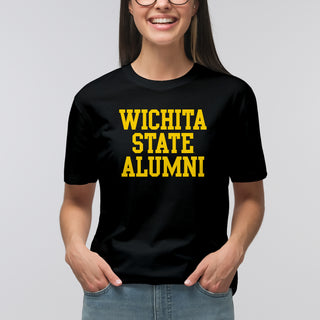 Wichita State University Shockers Alumni Block Short Sleeve T Shirt - Black