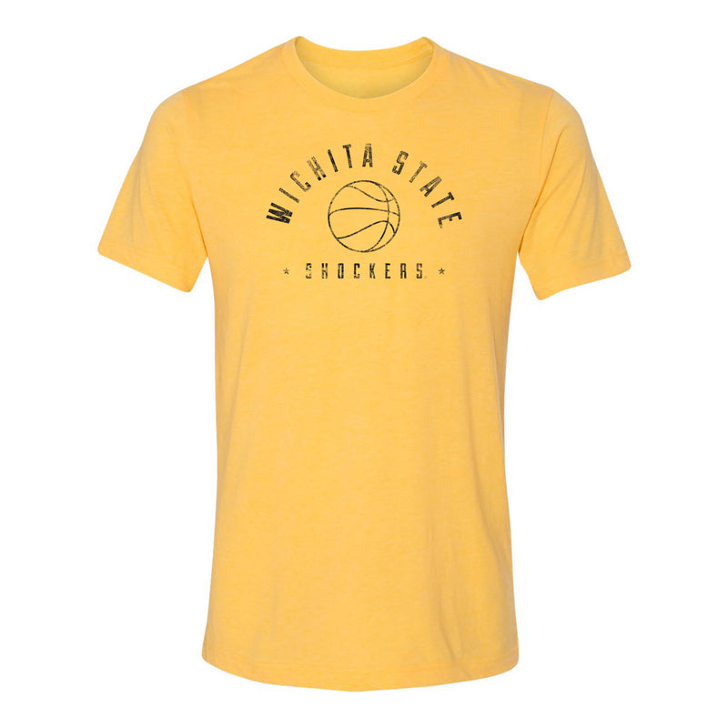 Wichita State University Shockers Basketball Metaphys Canvas Triblend Tee - Yellow Gold