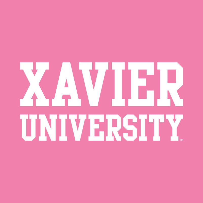 Xavier University Musketeers Basic Block Womens Short Sleeve T Shirt - Azalea