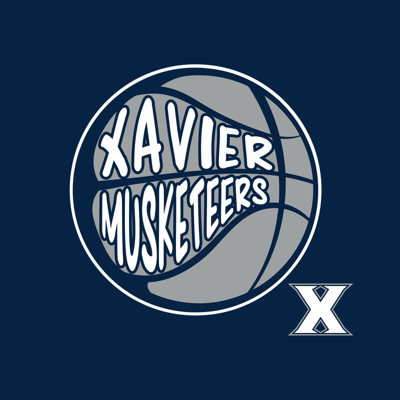 Xavier University Musketeers Street Basketball Heavy Cotton Tank Top - Navy