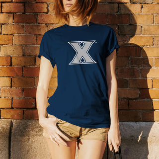 Xavier University Musketeers Primary Logo Short Sleeve T-Shirt - Navy