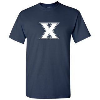 Xavier University Musketeers Primary Logo Short Sleeve T Shirt - Navy