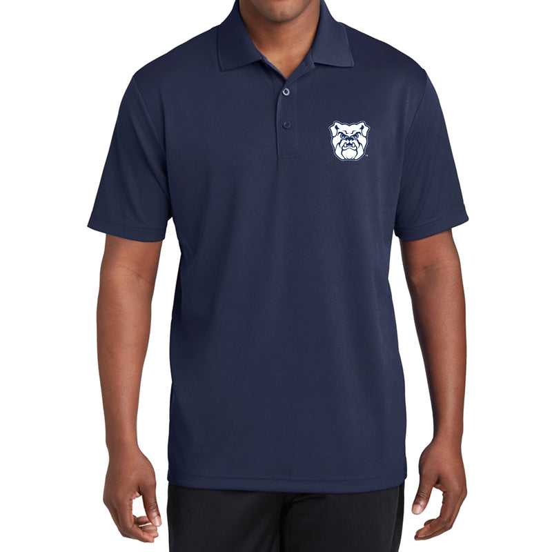 Butler University Bulldog Primary Logo Left Chest Polo - Navy