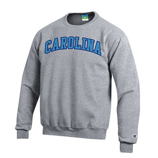 Champion University of North Carolina Tackle Twill Power Blend Crew - Heather Grey