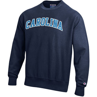 Champion University of North Carolina Tackle Twill Reverse Weave Crew - Navy