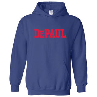 DePaul University Blue Demons Basic Block Hoodie - Royal